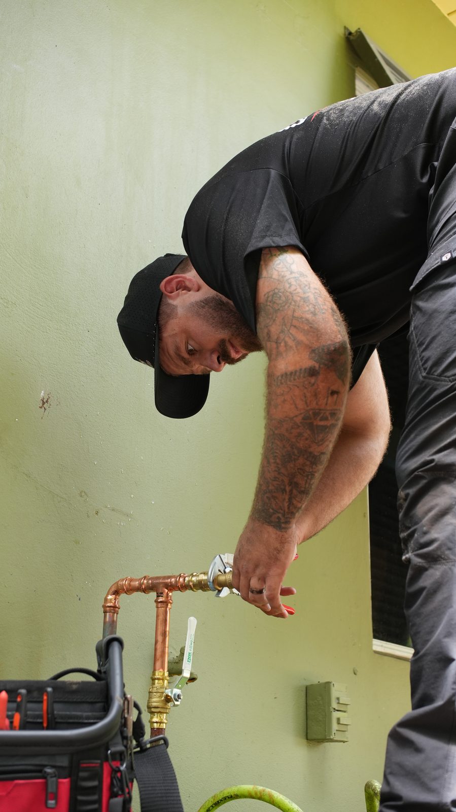 Copper pipe and shutoff valve repair