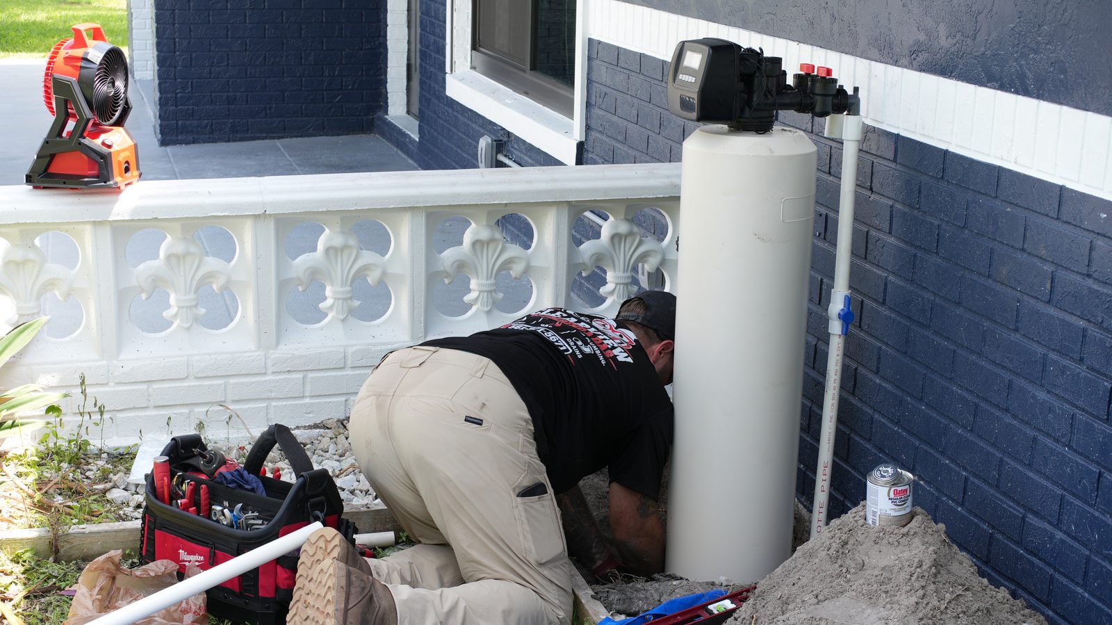 Whole-house water filtration system installed in Wellington